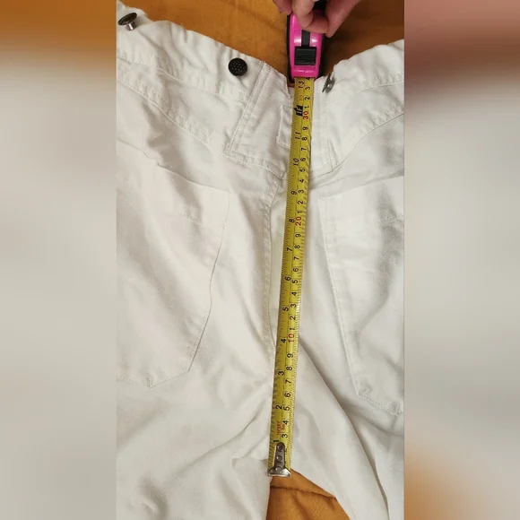 Free People Wide Leg White Button Pants - Picture 6 of 9